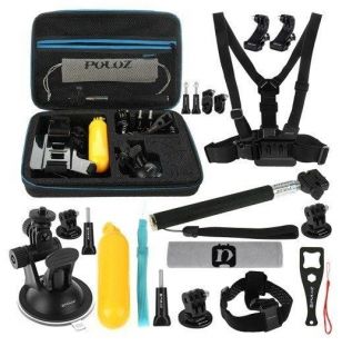 -&nbsp;Puller Puluz 20 in 1 Accessories Ultimate Combo Kits for sports cameras PKT11
