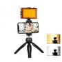 - Puller Live broadcast kit Puluz tripod mount + LED lamp + phone clamp