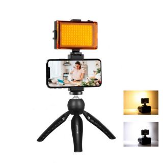 -&nbsp;Puller Live broadcast kit Puluz tripod mount + LED lamp + phone clamp
