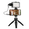 Sporta kameras&nbsp;-&nbsp;Puller Live broadcast kit Puluz tripod mount + LED lamp + microphone +...»&nbsp;