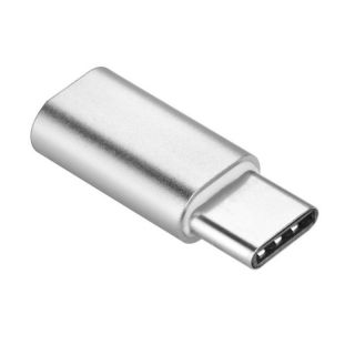 -&nbsp;OEM Adapter Micro USB  female  to Type C  male  silver