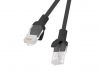 Datoru monitori&nbsp;-&nbsp;Lanberg Patchcord CAT.5E UTP | PCU5-10CC-0050-BK | 0.5 m&nbsp;