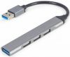 Portatīvie datori&nbsp;GEMBIRD&nbsp;USB Centrmezgls 4-port USB 3.1 Silver&nbsp;