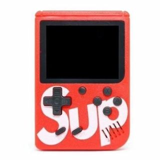 -&nbsp;GameBox R1 8bit Portable Retro Game console with 400 games 3'' LCD with TV RCA cable Red
