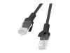 Datoru monitori&nbsp;-&nbsp;Lanberg Patchcord CAT.5E UTP 0.25M black fluke passed&nbsp;