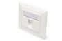 - Digitus | Wallplate for Keystone Modules, German type, middle plate 50x50 mm, frame 80x80 mm | DN-93811