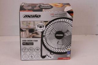 -&nbsp;Mesko SALE OUT. Fan | MS 7322 | Desk Fan USB | DAMAGED PACKAGING | Black | Diameter 15 cm | Number of speeds 1 | Oscillation | 4.5 W