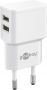 - Goobay Dual USB charger 44952 2.4 A, 2 USB 2.0 female  Type A , White, 12 W