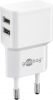 Tīklu ierīces&nbsp;-&nbsp;Goobay Dual USB charger 44952 2.4 A, 2 USB 2.0 female  Type A , White,...»&nbsp;