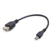 Bezvadu ierīces un gadžeti&nbsp;GEMBIRD&nbsp;CABLE USB OTG AF TO MICRO USB / A-OTG-AFBM-03&nbsp;