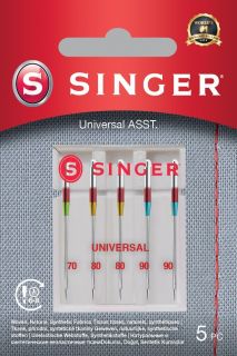 -&nbsp;Singer Universal Needle ASST 5PK for Woven Fabrics