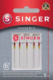 -&nbsp;Singer Universal Needle 80 / 12 5PK for Woven Fabrics