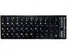 Aksesuāri datoru/planšetes&nbsp;-&nbsp;iLike Keyboard Stickers ENG white  /  RUS white Qwerty Black&nbsp;