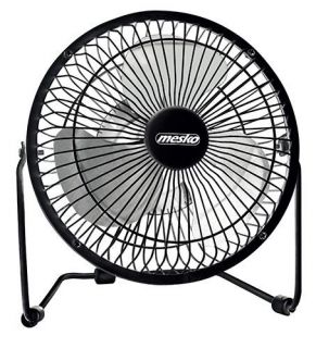 -&nbsp;Mesko Fan MS 7322 Desk Fan USB, Number of speeds 1, 4.5 W, Oscillation, Diameter 15 cm, Black
