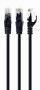 GEMBIRD PATCH CABLE CAT6 UTP 0.5M / BLACK PP6U-0.5M / BK