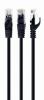 Tīklu ierīces&nbsp;GEMBIRD&nbsp;PATCH CABLE CAT6 UTP 0.5M / BLACK PP6U-0.5M / BK&nbsp;