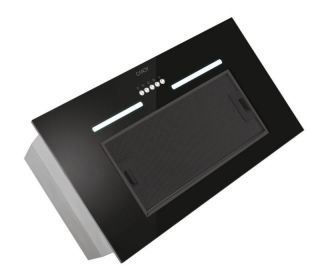 CANDY&nbsp;CPY5MBG Hood, C, Built-in, Width 52 cm, Extraction power 298 m³ / h, Mechanical control, Black Glass