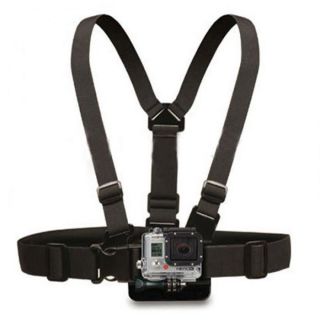 -&nbsp;Hurtel Chest Mount Chest Harness for Sports Cameras Black