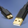 Bezvadu ierīces un gadžeti&nbsp;-&nbsp;Ugreen 5 pin gold-plated USB cable - mini USB 0.5m black  US132&nbsp;